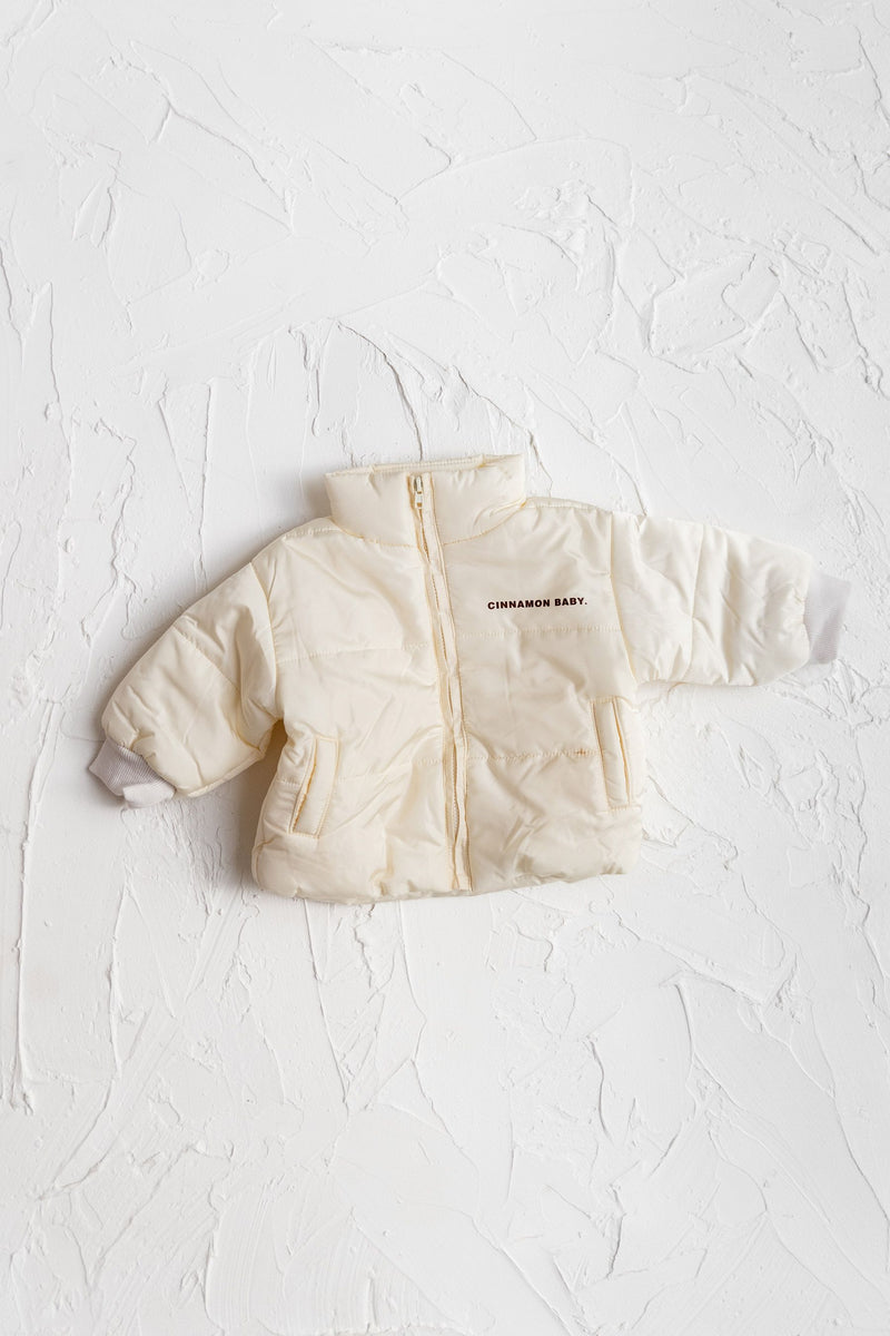 Cream store baby jacket