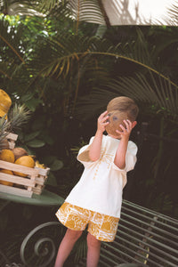 Linen Shorts - Mustard