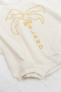 Big Island Tshirt Romper - Mustard