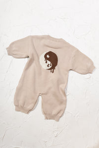 Yin Yang Lounge Suit - Beige