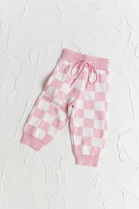 Knitted Pants - Baby Pink